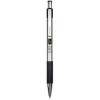 imageZebra Pen F301 Ballpoint Stainless Steel Retractable Pen Fine Point 07mm Black Ink 1Pack 27111