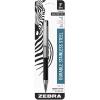 imageZebra Pen F301 Compact Retractable Ballpoint Pen Stainless Steel Barrel Fine Point 07mm Black Ink 2PackBlack