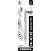 imageZebra Pen F701 Retractable Ballpoint Pen 08mm Fine Point Stainless Steel Barrel Ideal for Office Supplies School Supplies ampamp Teacher Supplies Black Ink 4Pack Plus 2 Refills 50113Black A