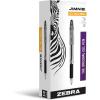 imageZebra Pen Jimnie Roller Ball Gel Pen Blue Ink 07mm Medium Point 12Count Smooth Writing QuickDrying Ergonomic Grip 44120Black A
