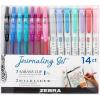 imageZebra Pen Journaling Set 14Pack Assorted Colors Includes 7 Mildliner Highlighters and 7 Sarasa Clip Gel Pens Ideal for Journals Planners and NoteTaking 10014Notetaking and Creative Planning Set