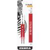 imageZebra Pen LVRefill for Gel Ink Pens Medium Point 07mm Red Ink 2PackRed