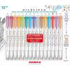 imageZebra Pen Mildliner DualTip Dot Stamp Marker WaterBased Pigment Ink Extra Fine Bullet ampamp Dot Stamp Tips Assorted Colors 10Pack 73310Assorted 15