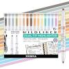imageZebra Pen Mildliner DualTip Highlighters Chisel and Bullet Tips Ideal for Bible Highlighting No Bleed School Supplies and Teacher Supplies Assorted Neutral and Gentle Ink Colors 10Pack 78701Neutral Vintage E