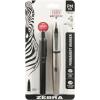 imageZebra Pen PM701 Permanent Marker Stainless Steel Barrel Fine Bullet Tip Black Ink Refillable 1Pack with Refill