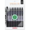 imageZebra Pen Sarasa Clip Retractable Gel Pen Medium Point 07mm Black Ink 10Pack 41211