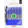 imageZebra Pen Sarasa Clip Retractable Gel Pen Medium Point 07mm Blue Ink 10Pack 42321