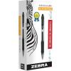 imageZebra Pen Sarasa Dry X20 Retractable Gel Pen Fine Point 05mm Red Ink 12Pack 46730Black