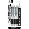 imageZebra Pen ZGrip Flight Retractable Ballpoint Pen Bold Point 12mm Black Ink School Supplies Teacher Supplies and Office Supplies Smooth Writing QuickDrying 5Pack 21915