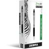 imageZebra Pen ZGrip Max Retractable Ballpoint Pens Medium Point 10 mm Silver Barrel Black Ink Pack Of 12Black