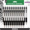 imageZebra Pen ZGrip Mechanical Pencils 07mm Point Size HB 2 Graphite School Supplies and Teacher Supplies Clear Barrel 24Pack 1524124 Count Pack of 48