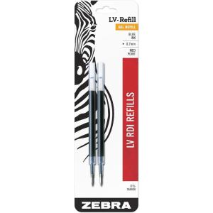imageZebra Pen LVStyle Gel Ink Pen Refill 2Pack Blue Ink 07mm Medium Point Smooth Writing Fits Select Zebra Gel Pens 87022Blue