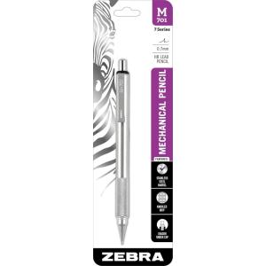 imageZebra Pen M701 Mechanical Pencil Stainless Steel Barrel Medium Point 07mm 1Pack 59411Stainless Steel Mechanical Pencil