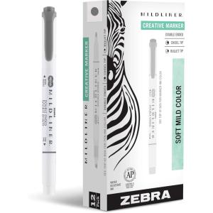imageZebra Pen Mildliner DualTip Highlighters Broad and Fine Tips Ideal for Bible Highlighting No Bleed School Supplies Teacher Supplies and Office Supplies Mild Violet Ink 12Pack 78180upcDark Gray