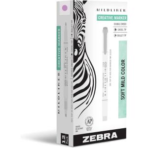 imageZebra Pen Mildliner DualTip Highlighters Broad and Fine Tips Ideal for Bible Highlighting No Bleed School Supplies Teacher Supplies and Office Supplies Mild Violet Ink 12Pack 78180upcMagenta