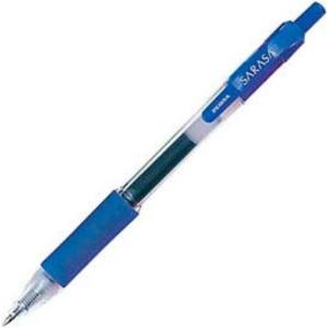 imageZebra Pen Sarasa Dry X20 Retractable Gel Pen Fine Point 05mm Red Ink 12Pack 46730Blue