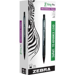 imageZebra Pen Zebra ZGrip Plus Mechanical Pencil 07mm Point Size HB 2 Graphite Black Barrel School Supplies and Teacher Supplies 12Pack 55410Black C