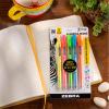 imageZebra Pen ZGrip Retractable Highlighter Marker Set Chisel Tip Assorted Neon Colors 5Pack