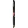 imageZebra ZGrip MAX BOLD Breast Cancer Awareness Retractable Ballpoint Pen Bold Point 12mm Black Barrel With Pink Ribbon Black Ink 24CountZGrip Max Bold
