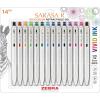 imageZebra Pen Sarasa R Retractable Gel Pen Extra Fine Point 04mm School ampamp Journaling Supplies Rubber Grip Binder Clip Red WaterResistant Ink 12Pack 47570Assorted B