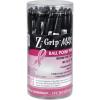 imageZebra ZGrip MAX BOLD Breast Cancer Awareness Retractable Ballpoint Pen Bold Point 12mm Black Barrel With Pink Ribbon Black Ink 24CountZGrip Max Bold