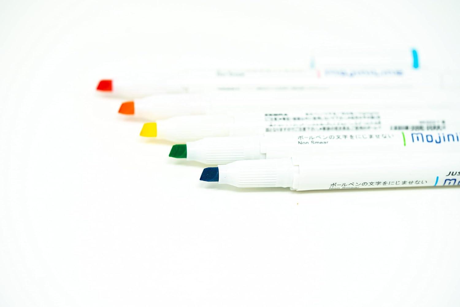 imageZebra Pen Mojini Assorted Ink Highlighter Marker Flexible Chisel Tip Assorted Ink Colors 12Pack 70200Assorted A