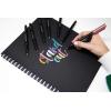 imageZebra Pen Metallic Brush Pen Medium Point Pigment Ink Assorted Colors 7Pack 016071 Count Pack of 3