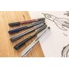 imageZebra Pen Zensations Brush Pen Very Fine Tip Black WaterResistant Ink 1Pack 011111 Count Pack of 1