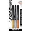 imageZebra Pen Metallic Brush Pen Medium Point Pigment Ink Assorted Colors 7Pack 016071 Count Pack of 3