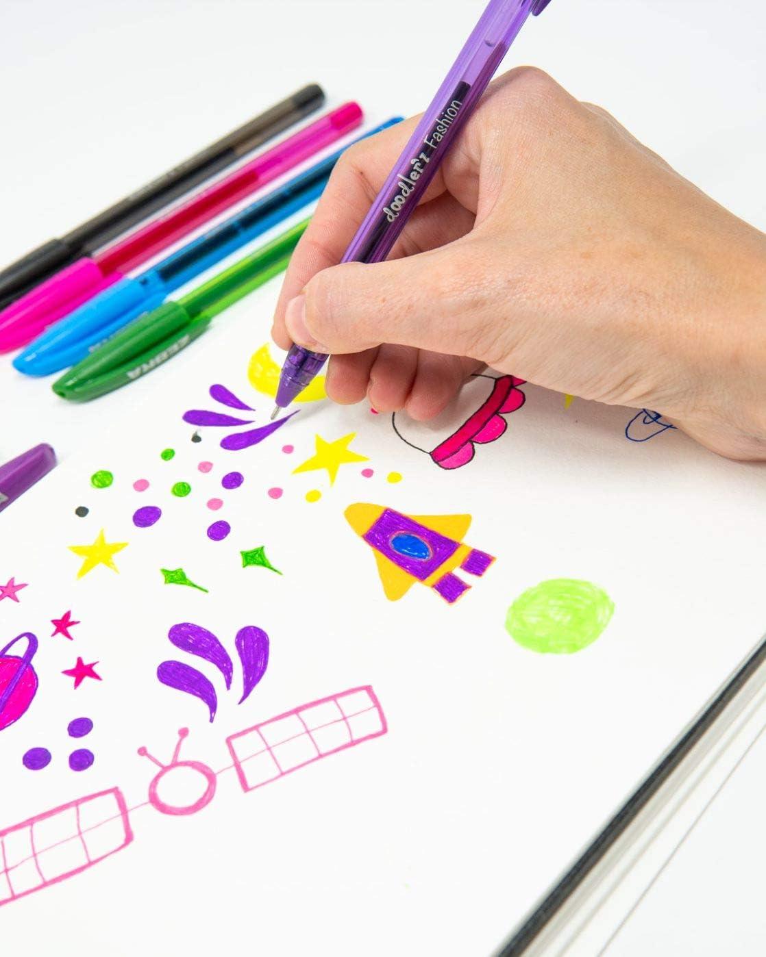 imageZebra Pen Doodlerz Gel Stick Pen Bold Point 10mm Assorted Glitter Colors 10 PackAssorted