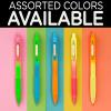 imageZebra Pen ZGrip Retractable Ballpoint Pen SmoothFlowing Black Ink 10mm Medium Point Assorted Ombre Neon Barrels Teacher School amp Office Supplies Ideal for NoteTaking 10Pack 21201