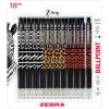 imageZebra Pen ZGrip Retractable Ballpoint Pen SmoothFlowing Black Ink 10mm Medium Point Animal Print Barrels Teacher School amp Office Supplies Ideal for NoteTaking 18Pack 22818AMZ
