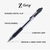 image:imageZebra Pen ZGrip Retractable Ballpoint Pen SmoothFlowing Black Ink 10mm Medium Point Assorted Ombre Neon Barrels Teacher School amp Office Supplies Ideal for NoteTaking 18Pack 23018AMZBlack I