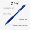 image:imageZebra Pen ZGrip Retractable Ballpoint Pen SmoothFlowing Black Ink 10mm Medium Point Assorted Ombre Neon Barrels Teacher School amp Office Supplies Ideal for NoteTaking 18Pack 23018AMZBlue C