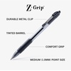 image:imageZebra Pen ZGrip Retractable Ballpoint Pen SmoothFlowing Black Ink 10mm Medium Point Assorted Ombre Neon Barrels Teacher School amp Office Supplies Ideal for NoteTaking 18Pack 23018AMZBlack G