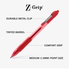 image:imageZebra Pen ZGrip Retractable Ballpoint Pen SmoothFlowing Black Ink 10mm Medium Point Assorted Ombre Neon Barrels Teacher School amp Office Supplies Ideal for NoteTaking 18Pack 23018AMZRed C