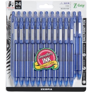 image:imageZebra Pen ZGrip Retractable Ballpoint Pen SmoothFlowing Black Ink 10mm Medium Point Assorted Ombre Neon Barrels Teacher School amp Office Supplies Ideal for NoteTaking 18Pack 23018AMZBlue D