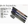 image:imageZebra Pen Zensations Brush Pen Double Ended Fine amp Medium Tip WaterBased Pigment Ink Brush Pen Tip Allows for Thick and Thin Lines in One Expressive Tool Japanese Design 1Pack 01511Black Super Fine Tip