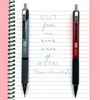 image:imageZebra Pen M350 Mechanical Pencil 07mm Point Red Premium Metal Barrel Rubber Grip Refillable STEEL Series Ideal for School or Office Comes with Lead amp Eraser Refill 2Pack 57312Black Barrel