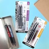 image:imageZebra Pen M350 Mechanical Pencil 07mm Point Red Premium Metal Barrel Rubber Grip Refillable STEEL Series Ideal for School or Office Comes with Lead amp Eraser Refill 2Pack 57312Red Barrel