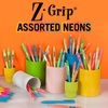 image:imageZebra Pen ZGrip Mechanical Pencil Comfort Grip 07mm Lead 2 HB PreLoaded with Lead and Eraser for School Office Everyday Use Refillable Assorted Neon Barrel 10Pack 50301Lead Neon Barrels