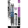 image:imageZebra Pen M350 Mechanical Pencil 07mm Point Red Premium Metal Barrel Rubber Grip Refillable STEEL Series Ideal for School or Office Comes with Lead amp Eraser Refill 2Pack 57312Blue Barrel