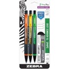 image:imageZebra Pen ZGrip Plus Mechanical Pencil Smooth Writing LatexFree Grip 07mm Lead 2 HB Shake to Advance the Lead Assorted Barrel Colors Green Yellow Blue 3Pack 55403OrangeYellowGreen