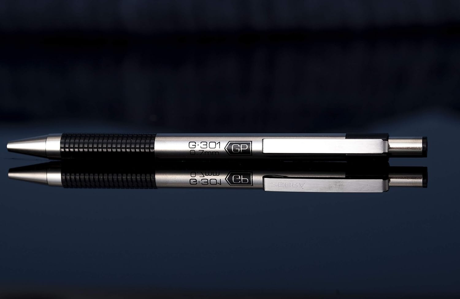 image:imageZebra Pen G301 Signature Series Retractable Gel Pen 05mm Fine Point Stainless Steel Barrel with Textured Grip Assorted Vintage Ink Colors Indigo Butterscotch Cherrywood and Plum 4Pack 47304Black D