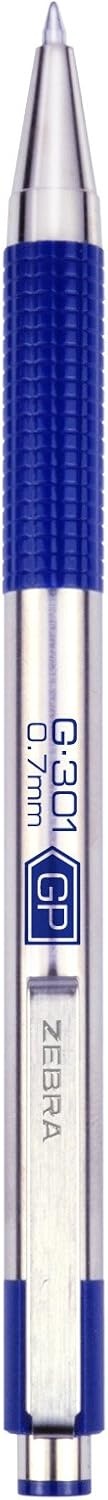 image:imageZebra Pen G301 Signature Series Retractable Gel Pen 05mm Fine Point Stainless Steel Barrel with Textured Grip Assorted Vintage Ink Colors Indigo Butterscotch Cherrywood and Plum 4Pack 47304Blue A