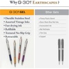 image:imageZebra Pen G301 Signature Series Retractable Gel Pen 05mm Fine Point Stainless Steel Barrel with Textured Grip Assorted Vintage Ink Colors Indigo Butterscotch Cherrywood and Plum 4Pack 47304Assorted Vintage Colors