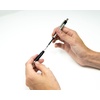 image:imageZebra Pen G301 Signature Series Retractable Gel Pen 05mm Fine Point Stainless Steel Barrel with Textured Grip Assorted Vintage Ink Colors Indigo Butterscotch Cherrywood and Plum 4Pack 47304Black B
