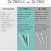 image:imageZebra Pen G750LE Signature Series Retractable Gel Pen Black Ink 07mm Medium Point Pearl White Durable Compact Brass Barrel Comfort Grip Rapid Dry Ink Japanese Craft Detail 1Pack 49611Black C