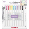 image:imageZebra Pen Mildliner Fine DualTip Fineliner Pen Set Fine and Extra Fine Point Tips No Bleed Ideal for Bible Highlighting Journaling and Writing Asst Sunset Sorbet Ink Colors 5Pack 64505Assorted C