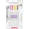 image:imageZebra Pen Mildliner Fine DualTip Fineliner Pen Set Fine and Extra Fine Point Tips No Bleed Ideal for Bible Highlighting Journaling and Writing Asst Sunset Sorbet Ink Colors 5Pack 64505Assorted A